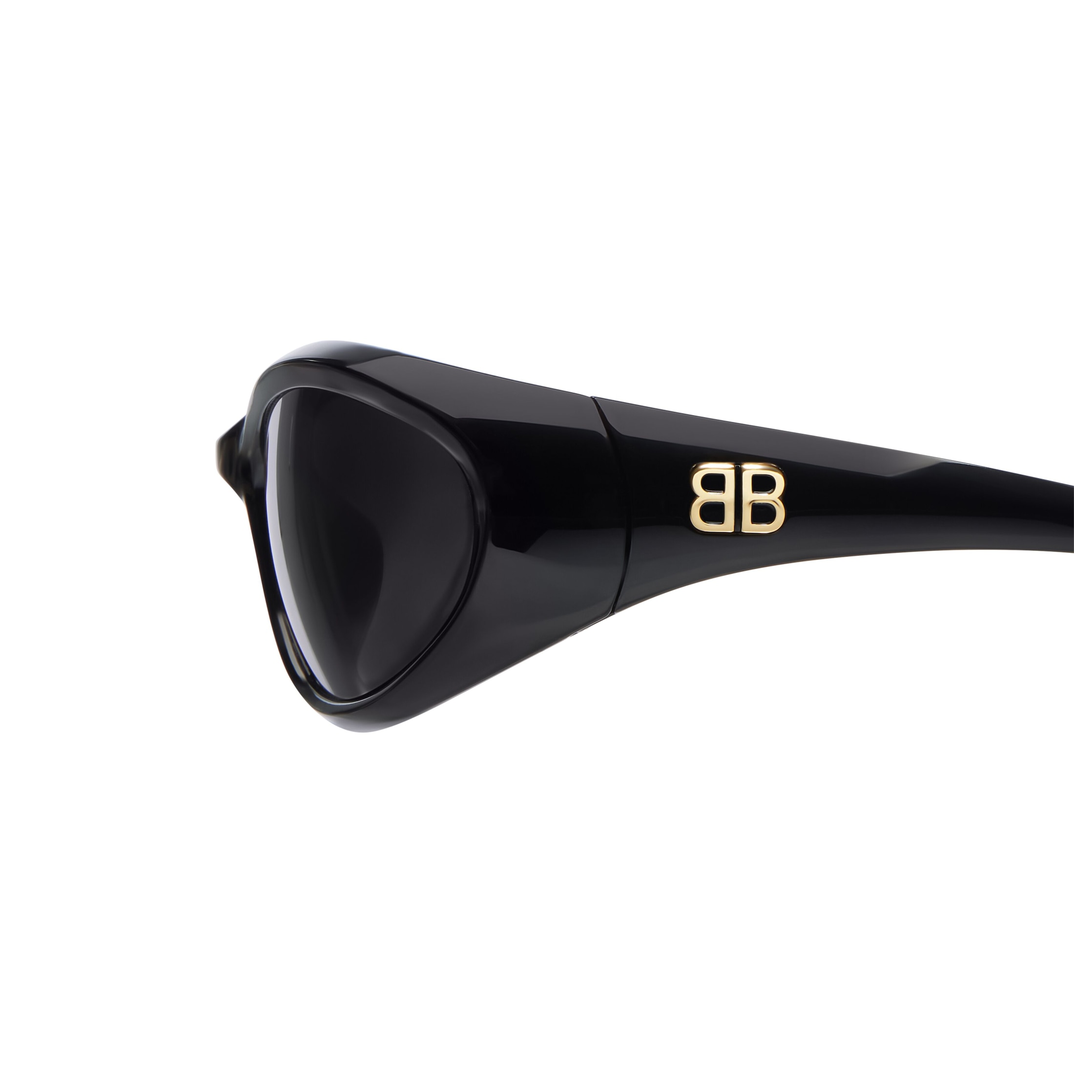 Sporty B Round Af Sunglasses in Black - Image 4
